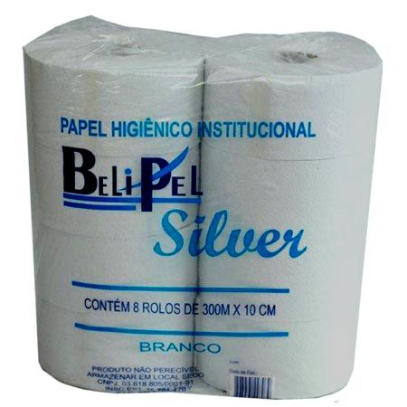 Papel Higiênico - Belipel Silver - 8x500m