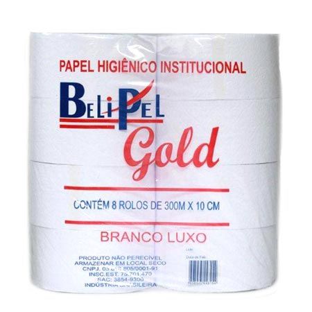 Papel Higiênico - Belipel Gold - 8x300m